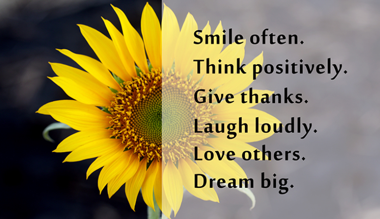 Write a list of positive things!