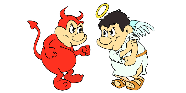 The battle between good and evil thoughts is the main reason for the Creation