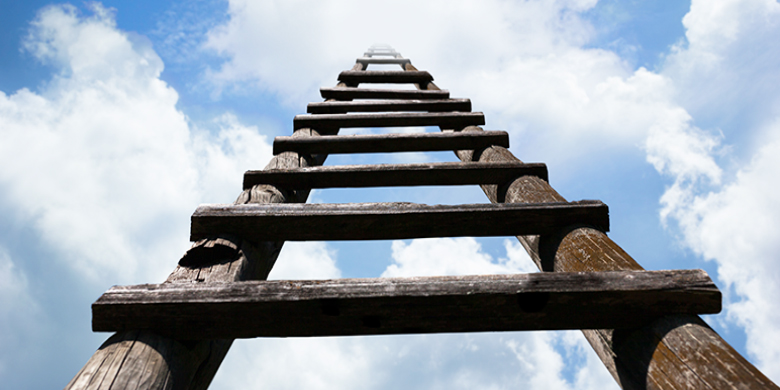 In his dream, Jacob saw a ladder placed on the ground with its top reaching up to heaven with the angels of G-d ascending and descending on it.