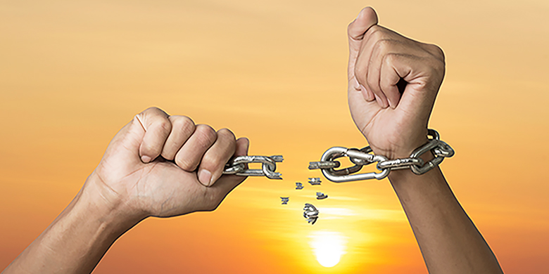 When the evil inclination sees that someone is trying to release himself from his grip, it strengthens himself