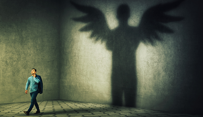 The whole advantage that man has over the angels and heavenly beings is that only he has the power of choice which comes from having freewill