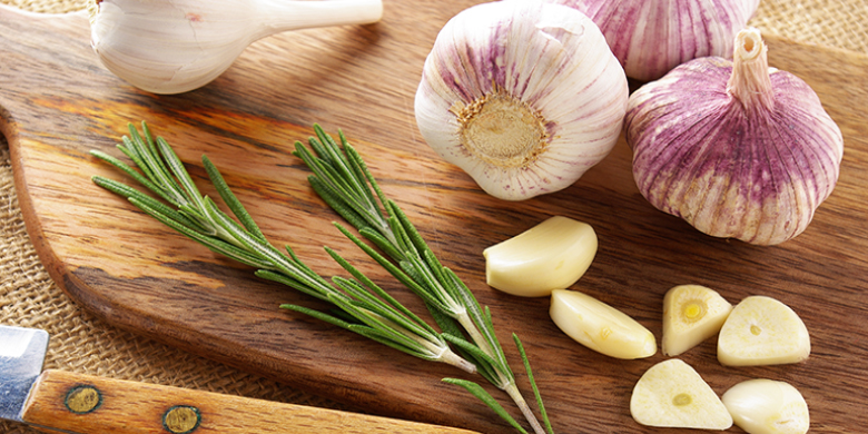 As far as eating garlic, he never said it! It's not in his writings.