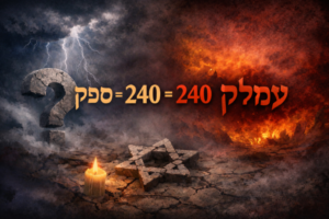 Amalek and doubt represented by safek and Amalek sharing the same gematria of 240
